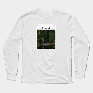 Forest Poster Design Long Sleeve T-Shirt